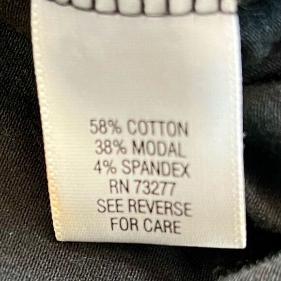 Dana Buchman Signature Black 3/4 Sleeve Tee Rope Chain Collar Large - Picture 8 of 9